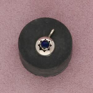 ⚡️reserved⚡️ navajo sterling silver azurite malachite shadow box pendant